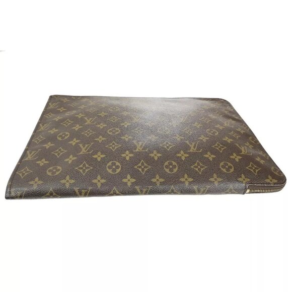 LOUIS VUITTON Poche Documents Business Clutch Bag Monogram - Picture 10 of 14